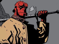 Virro, Hellboy, acrílico, 200 x 140 cm., 2024